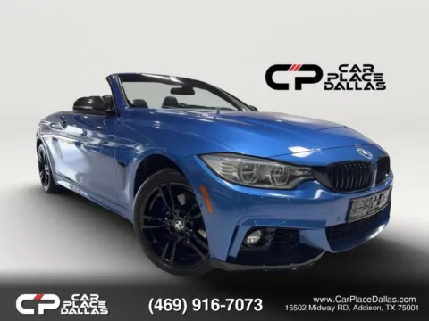 Blue 2015 BMW 4 Series 428i xDrive M SPORT,NAV,HUD,360 CAM,BLIND SPOT,H/K,HTD STS,NECK WARMER,LED for sale in Addison, TX