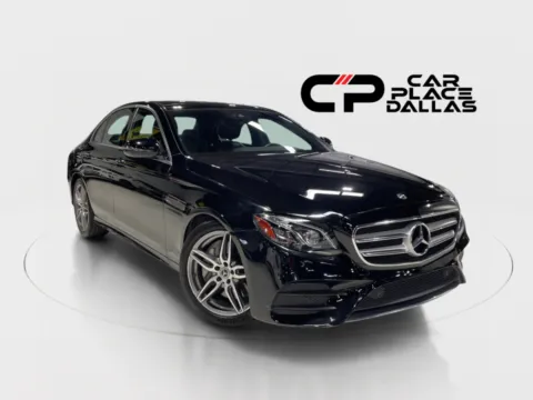 Black 2019 Mercedes-Benz E-Class E 300 TURBO,CAM,PWR STS,MEMORY,DUAL CLIMATE,RWD,13 SVC RECORDS for sale in Addison, TX