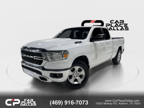 Photos of 2022 Ram 1500 Quad Cab Big Horn Quad Cab 4X2,3.6 V6 ETORQUE,CAM,18 WHLS,CLASS III HITCH,7-PIN for sale in Addison, TX at Car Place Dallas