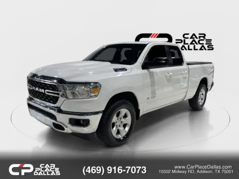 Another view of 2022 Ram 1500 Quad Cab Big Horn Quad Cab 4X2,3.6 V6 ETORQUE,CAM,18 WHLS,CLASS III HITCH,7-PIN for sale in Addison, TX at Car Place Dallas