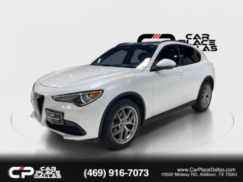 Another view of 2019 Alfa Romeo Stelvio Ti Sport AWD,20 WHLS,PANO,NAV,HK,ACC,BLIND SPOT,HTD STS/WHEEL,SPORT SUSP,CARPLAY for sale in Addison, TX at Car Place Dallas
