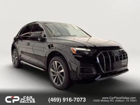 Black 2021 Audi Q5 45 TFSI Premium Sport Utility 4D for sale in Addison, TX