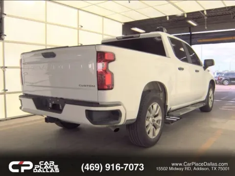Another view of 2023 Chevrolet Silverado 1500 Crew Cab Custom Pickup 4D 5 3/4 ft for sale in Addison, TX at Car Place Dallas