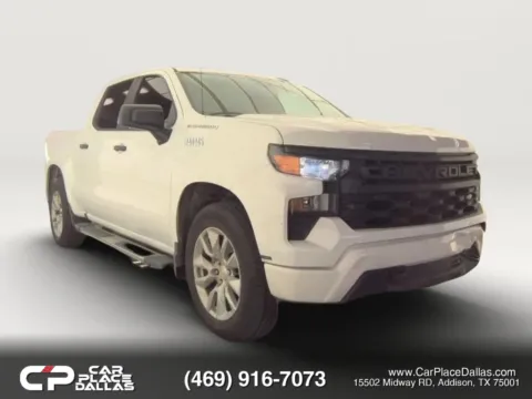 Photos of 2023 Chevrolet Silverado 1500 Crew Cab Custom Pickup 4D 5 3/4 ft for sale in Addison, TX at Car Place Dallas