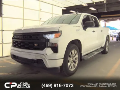 Photos of 2023 Chevrolet Silverado 1500 Crew Cab Custom Pickup 4D 5 3/4 ft for sale in Addison, TX at Car Place Dallas
