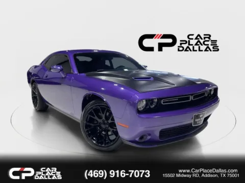 Purple 2019 Dodge Challenger SXT Coupe 2D for sale in Addison, TX