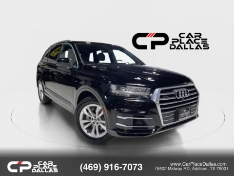 Black 2019 Audi Q7 55 TFSI Premium Plus Sport Utility 4D for sale in Addison, TX