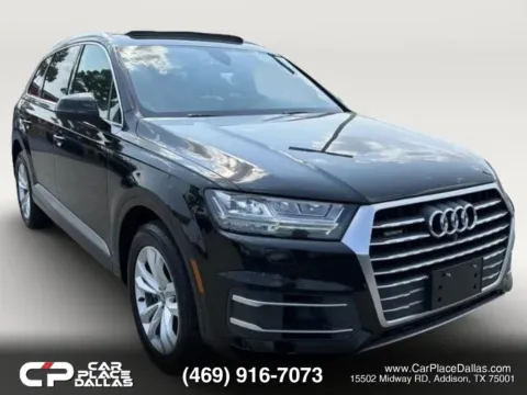 Black 2019 Audi Q7 55 TFSI Premium Plus Sport Utility 4D for sale in Addison, TX