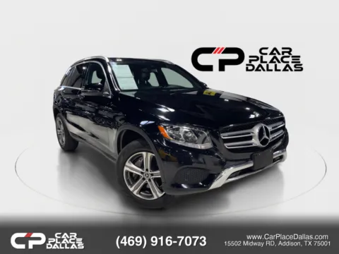 Black 2019 Mercedes-Benz GLC 300 4MATIC,,BLIND SPOT,CARPLAY,ANDROID AUTO,REMOTE START,PWR LIFTGATE for sale in Addison, TX