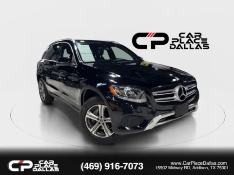 Black 2019 Mercedes-Benz GLC 300 4MATIC,,BLIND SPOT,CARPLAY,ANDROID AUTO,REMOTE START,PWR LIFTGATE for sale in Addison, TX