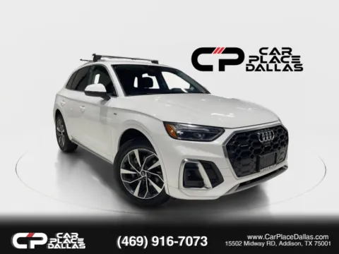 White 2023 Audi Q5 45 TFSI S line Premium Plus Sport Utility 4D for sale in Addison, TX