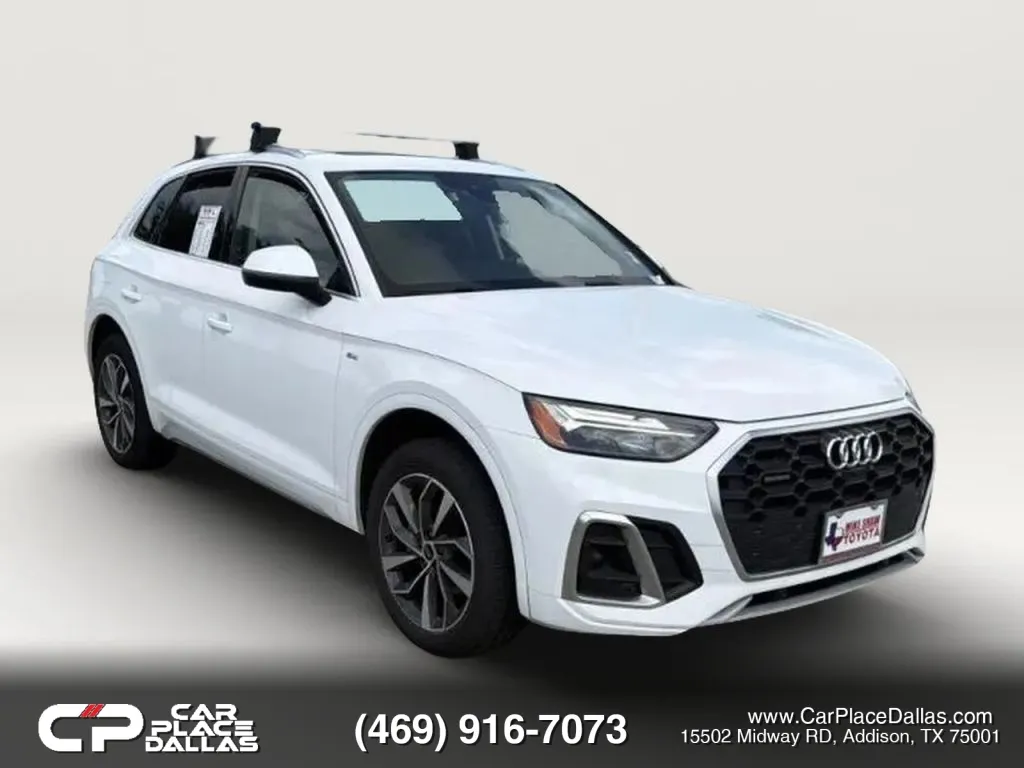 White 2023 Audi Q5 45 TFSI S line Premium Plus Sport Utility 4D for sale in Addison, TX