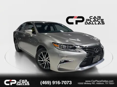 Silver 2018 Lexus ES 350,LUX PKG,NAV,HTD/VENT LTHR,BLIND SPOT,RCTA,MOONROOF,PARK ASST,PWR TRUNK for sale in Addison, TX