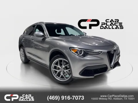 Gray 2018 Alfa Romeo Stelvio Sport Utility 4D for sale in Addison, TX