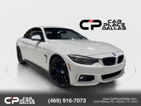 White 2018 BMW 4 Series 440i Convertible 2D for sale in Addison, TX