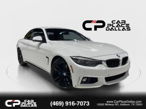White 2018 BMW 4 Series 440i Convertible 2D for sale in Addison, TX
