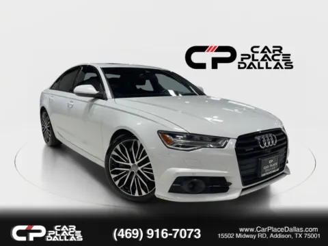 White 2018 Audi A6 3.0T Prestige,BLACK OPTIC,SPORT PKG,NAV,HUD,360 CAM,BOSE,HTD/VENT LTHR,20 WHLS,QUATTRO for sale in Addison, TX