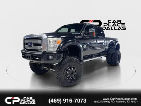 Photos of 2014 Ford F450 Super Duty Crew Cab Platinum,6.7L DIESEL,4X4,DRW,NAV,MOONROOF,HTD/COOLED LTHR,CAM,REMOTE START,TOW for sale in Addison, TX at Car Place Dallas