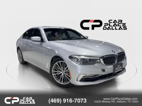Silver 2018 BMW 5 Series 530i Sedan 4D for sale in Addison, TX