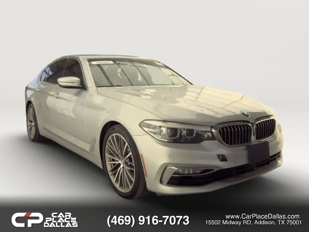 Silver 2018 BMW 5 Series 530i Sedan 4D for sale in Addison, TX