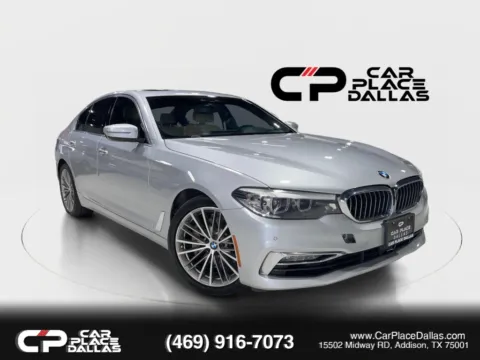 Silver 2018 BMW 5 Series 530i Sedan 4D for sale in Addison, TX