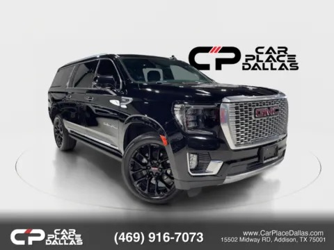 Black 2022 GMC Yukon XL Denali Sport Utility 4D for sale in Addison, TX