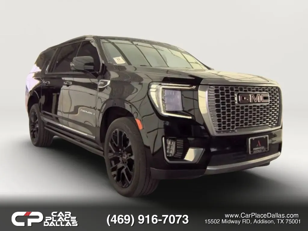 Black 2022 GMC Yukon XL Denali Sport Utility 4D for sale in Addison, TX