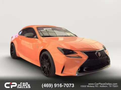 Orange 2015 Lexus RC 350 Coupe 2D for sale in Addison, TX