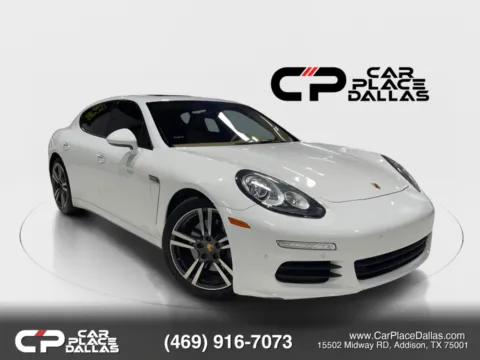 White 2015 Porsche Panamera Base,PREM PLUS,NAV,CAM,BOSE,HTD/VENT FRT STS,HTD RR STS,PASM,SUNROOF,20 TURBO II WHLS for sale in Addison, TX