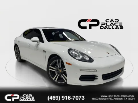 White 2015 Porsche Panamera Base,PREM PLUS,NAV,CAM,BOSE,HTD/VENT FRT STS,HTD RR STS,PASM,SUNROOF,20 TURBO II WHLS for sale in Addison, TX