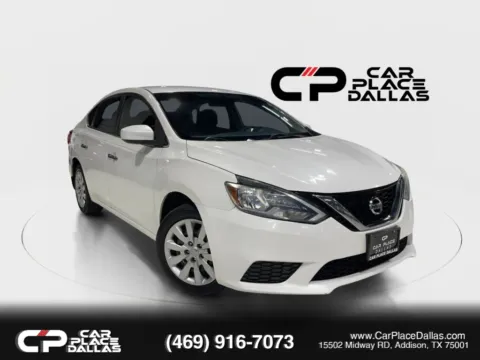 White 2017 Nissan Sentra SV Sedan 4D for sale in Addison, TX