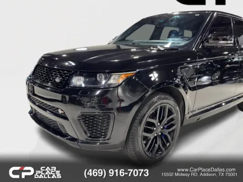 More photos of 2016 Land Rover Range Rover Sport SVR 5.0 SC V8,550HP,PANO,ACC,21 SVR WHLS,PREM AUDIO,SOFT CLOSE,HTD WHEEL at Car Place Dallas, TX