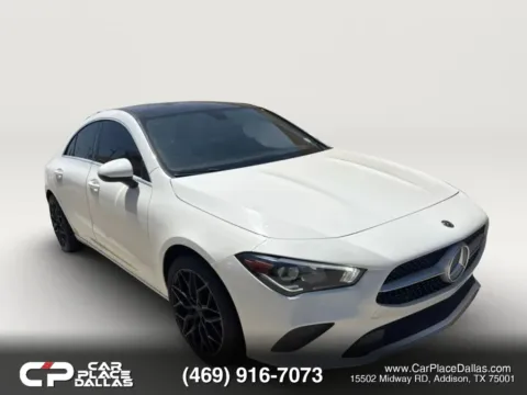 White 2020 Mercedes-Benz CLA 250 Coupe 4D for sale in Addison, TX