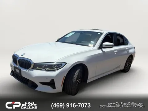 White 2020 BMW 3 Series 330i Sedan 4D for sale in Addison, TX