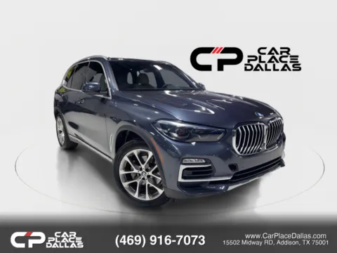Gray 2021 BMW X5 sDrive40i Sport Utility 4D for sale in Addison, TX