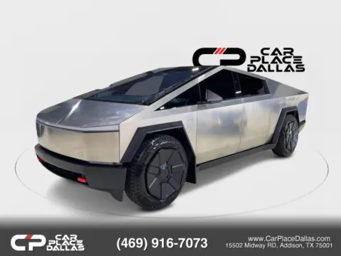 Another view of 2024 Tesla Cybertruck All-Wheel Drive Pickup 4D 6 ft for sale in Addison, TX at Car Place Dallas