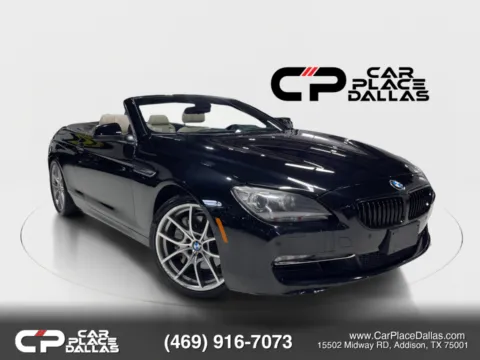 Black 2012 BMW 6 Series 650i Convertible 2D for sale in Addison, TX