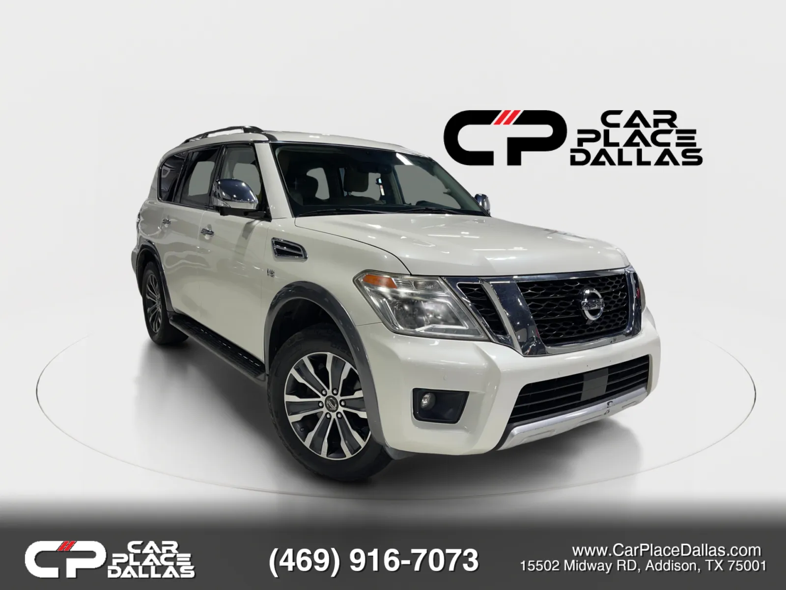 White 2018 Nissan Armada SL Sport Utility 4D for sale in Addison, TX