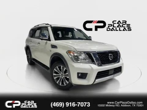 White 2018 Nissan Armada SL Sport Utility 4D for sale in Addison, TX