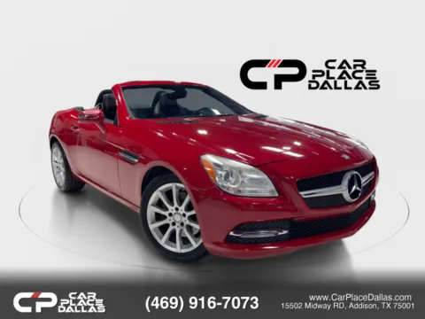 Red 2016 Mercedes-Benz SLK 300,PREM 1,PANO,AIRSCARF,NAV,BURMESTER,HTD STS,KEYLESS-GO,MEMORY STS,17 WHLS for sale in Addison, TX