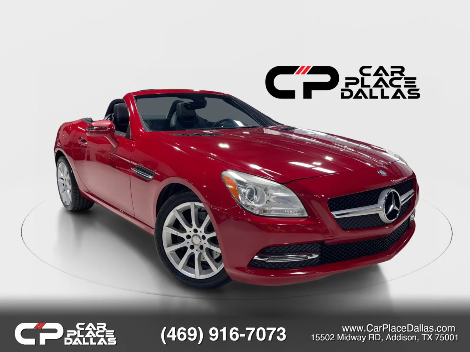 Red 2016 Mercedes-Benz SLK 300,PREM 1,PANO,AIRSCARF,NAV,BURMESTER,HTD STS,KEYLESS-GO,MEMORY STS,17 WHLS for sale in Addison, TX