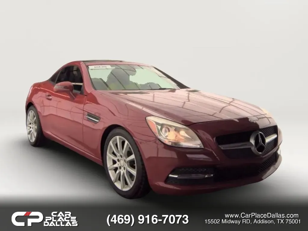 Red 2016 Mercedes-Benz SLK 300 Roadster 2D for sale in Addison, TX