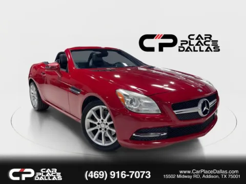 Red 2016 Mercedes-Benz SLK 300,PREM 1,PANO,AIRSCARF,NAV,BURMESTER,HTD STS,KEYLESS-GO,MEMORY STS,17 WHLS for sale in Addison, TX