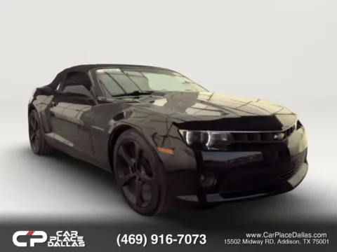 Black 2015 Chevrolet Camaro LT Convertible 2D for sale in Addison, TX