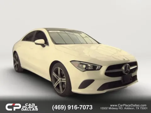 White 2020 Mercedes-Benz CLA 250 Coupe 4D for sale in Addison, TX