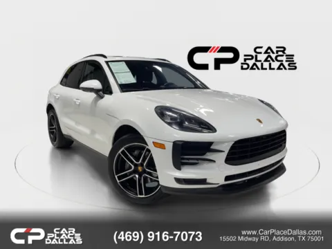 White 2021 Porsche Macan ,PREM PLUS,PANO,360 CAM,BOSE,HTD/VENT STS,MEMORY STS,LANE CHANGE,20 TURBO WHLS for sale in Addison, TX