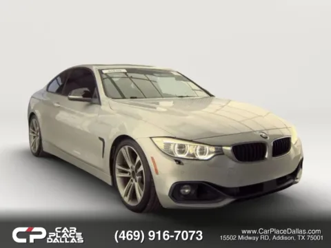Silver 2014 BMW 4 Series 428i Coupe 2D for sale in Addison, TX