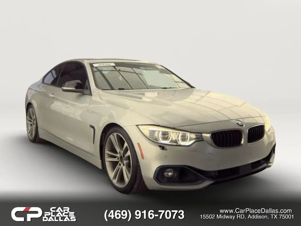 Silver 2014 BMW 4 Series 428i Coupe 2D for sale in Addison, TX