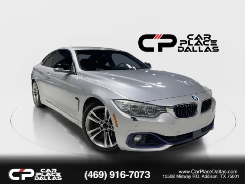 Silver 2014 BMW 4 Series 428i Coupe 2D for sale in Addison, TX