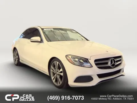 White 2018 Mercedes-Benz C-Class C 300 Sedan 4D for sale in Addison, TX